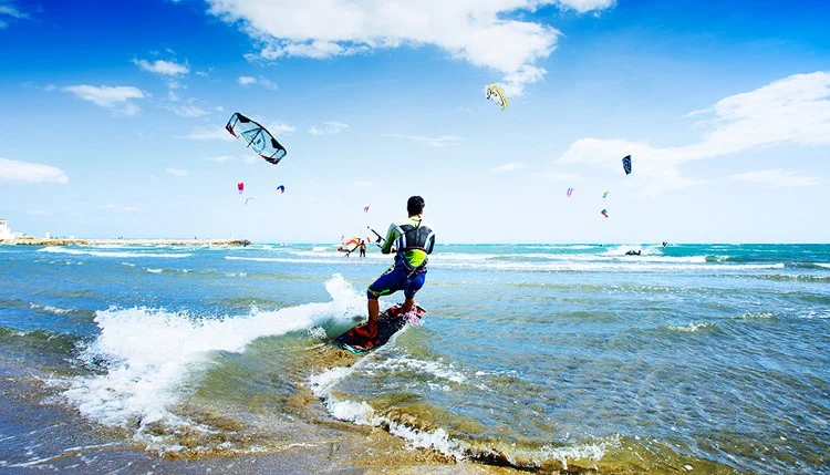 An image of luxury adventure holidays from kitesurfing in the Costa Del Sol